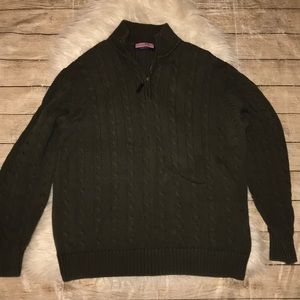 Vineyard Vines Cable Knit Quarter ZIP Sweater